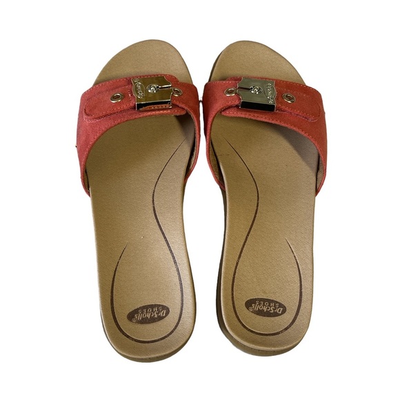 Dr. Scholl's Women's Originalist Slide Sandals in Coral red size 6 - Picture 3 of 9